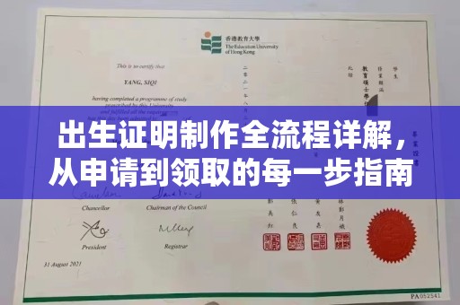 紫阳出生证明制作全流程详解，从申请到领取的每一步指南