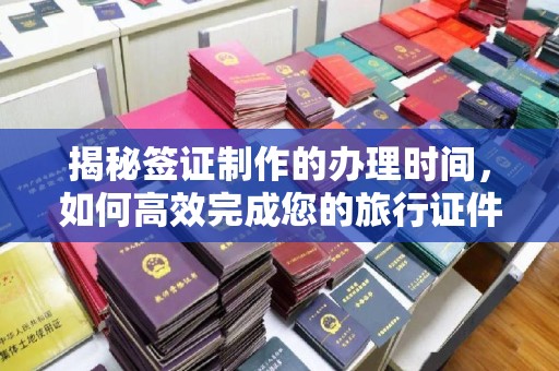 紫阳揭秘签证制作的办理时间，如何高效完成您的旅行证件
