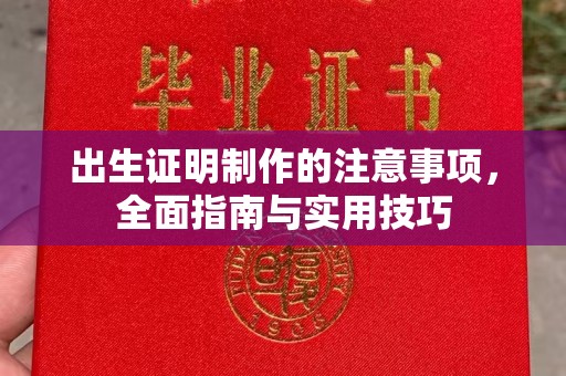 紫阳出生证明制作的注意事项，全面指南与实用技巧