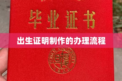 紫阳出生证明制作的办理流程