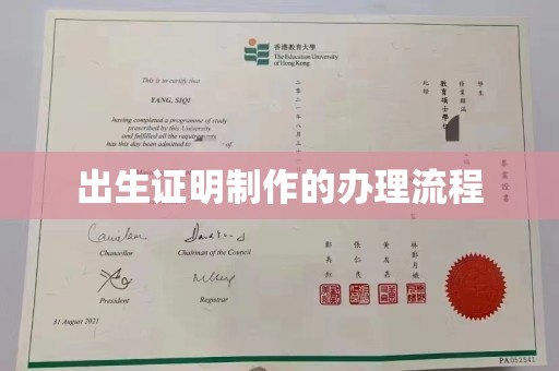 紫阳出生证明制作的办理流程